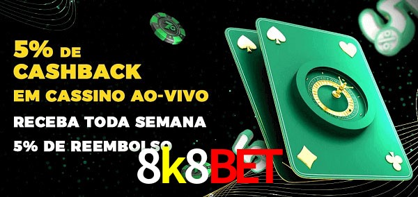 Promoções do cassino ao Vivo 8k8bet